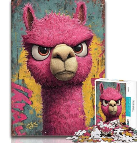 Puzzle für Erwachsene, Alpaka, 1000 Teile, Puzzle für Teenager, Klassische Lernspiele, schöne Dekoration, 50x75cm von GOIUYTGM