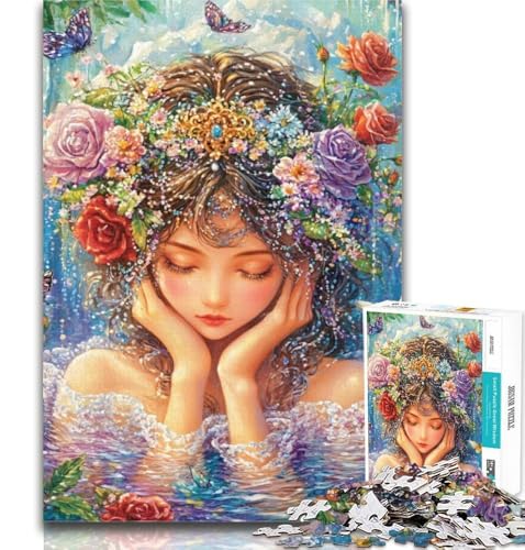Puzzle für Erwachsene, Anime-Mädchen, 1000 Teile, für Erwachsene und Jugendliche, lebendiges und einzigartiges Design, entspannendes und herausforderndes Puzzle-Erlebnis, 26x38cm von GOIUYTGM
