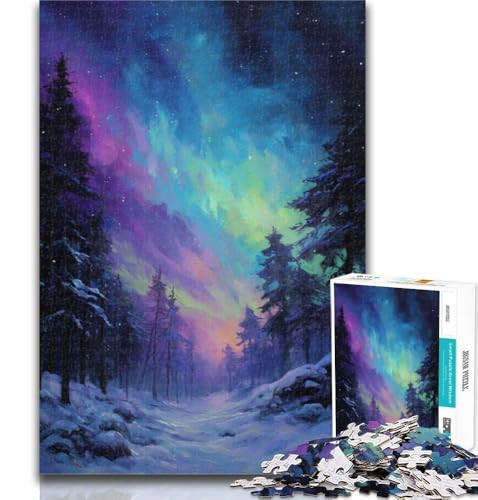 Puzzle für Erwachsene, Aurora-Ölgemälde, 1000 Teile, Puzzle für Teenager, Geschenke, Spielzeug, Lernspiele, Stressabbau, Stärkung der Liebe zwischen Paaren, 26x38cm Puzzle für Erwachsene, Aurora-Ölgemälde, 1000 Teile, Puzzle für Teenager, Geschenke, Spielzeug, Lernspiele, Stressabbau, Stärkung der Liebe zwischen Paaren, 26x38cm von GOIUYTGM
