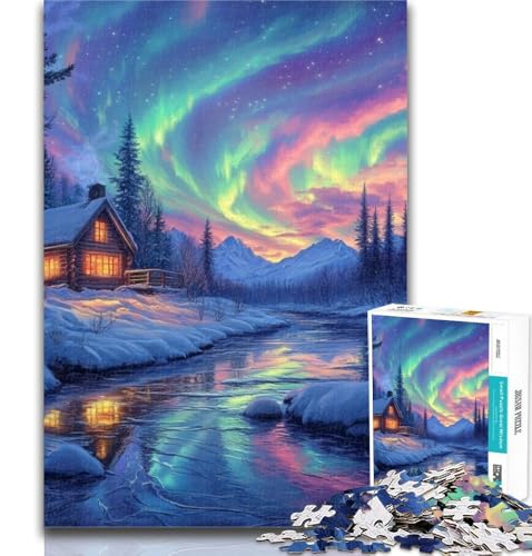 Puzzle für Erwachsene, Aurora-Puzzles für Erwachsene, 1000 Teile, Wanddekoration, einzigartige Geburtstags, geeignet für Kinder ab 14 Jahren, 50x75cm Puzzle für Erwachsene, Aurora-Puzzles für Erwachsene, 1000 Teile, Wanddekoration, einzigartige Geburtstags, geeignet für Kinder ab 14 Jahren, 50x75cm von GOIUYTGM