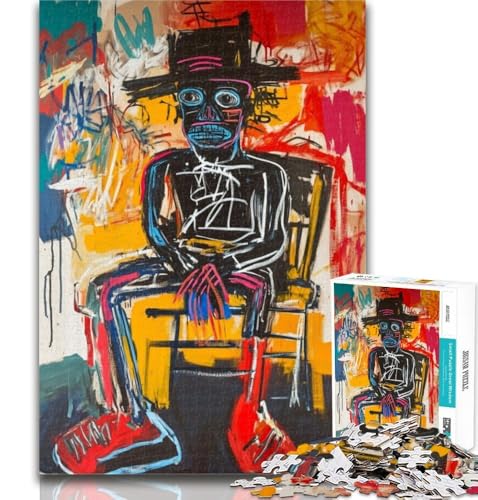 Puzzle für Erwachsene, Basquiat-Roboter, 1000 Teile, Puzzle für Erwachsene und Jugendliche, lebendiges und einzigartiges Design, entspannendes und herausforderndes Puzzle-Erlebnis, 26x38cm von GOIUYTGM