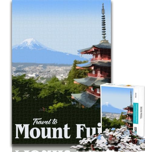 Puzzle für Erwachsene, Besuchen Sie den Berg Fuji, Puzzle 1000 Teile für Teenager-Geschenke, Geburtstagsgeschenkidee für Erwachsene, Familienspiel und Hobby, 75x50cm Puzzle für Erwachsene, Besuchen Sie den Berg Fuji, Puzzle 1000 Teile für Teenager-Geschenke, Geburtstagsgeschenkidee für Erwachsene, Familienspiel und Hobby, 75x50cm von GOIUYTGM