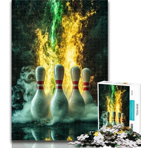 Puzzle für Erwachsene, Bowling-Sport-Puzzle für Erwachsene, 1000 Teile, lustige Aktivität für zu Hause, Spielzeug für Regentage, Geburtstagsgeschenke, 50x75cm Puzzle für Erwachsene, Bowling-Sport-Puzzle für Erwachsene, 1000 Teile, lustige Aktivität für zu Hause, Spielzeug für Regentage, Geburtstagsgeschenke, 50x75cm von GOIUYTGM