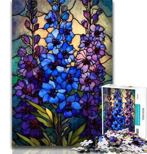 Puzzle für Erwachsene, Buntglasblumen, Puzzle für Erwachsene, 1000 Teile, Lernspielzeug und Spiele für Erwachsene und Jugendliche, 50x75cm Puzzle für Erwachsene, Buntglasblumen, Puzzle für Erwachsene, 1000 Teile, Lernspielzeug und Spiele für Erwachsene und Jugendliche, 50x75cm von GOIUYTGM