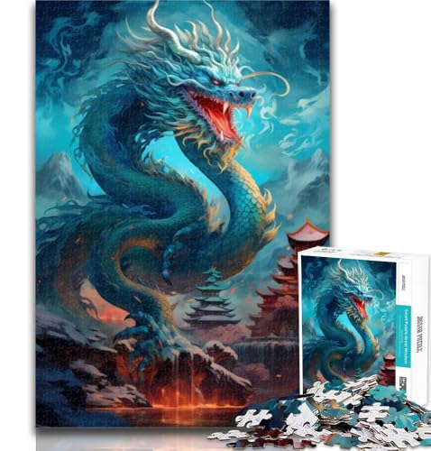 Puzzle für Erwachsene, Chinesischer Drache, Puzzle für Erwachsene, 1000 Teile, Lernspielzeug und Spiele für Erwachsene und Jugendliche, 50x75cm Puzzle für Erwachsene, Chinesischer Drache, Puzzle für Erwachsene, 1000 Teile, Lernspielzeug und Spiele für Erwachsene und Jugendliche, 50x75cm von GOIUYTGM