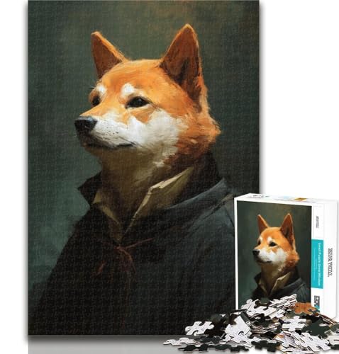 Puzzle für Erwachsene, Corgi, 1000 Teile, für Erwachsene und Jugendliche, Spielzeug, Lernspiele, Stressabbau, tolle Geschenke und Spielzeuge, 26x38cm von GOIUYTGM