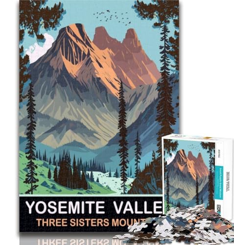 Puzzle für Erwachsene, DREI-Schwestern-Berg-Puzzle, 1000 Teile, für Teenager, Geschenke, Geburtstagsgeschenkidee für Erwachsene, Familienspiel und Hobby, 75x50cm von GOIUYTGM