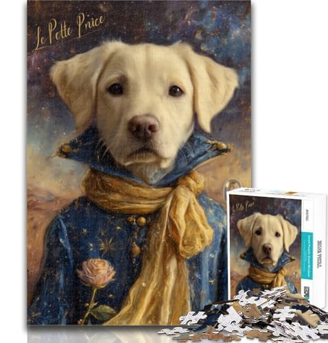 Puzzle für Erwachsene, Der Kleine Prinz, Hund, Puzzle für Teenager, 1000 Teile, Lernspielzeug, Familienspiele, Geburtstagsgeschenk, Geschenke, 50x75cm von GOIUYTGM