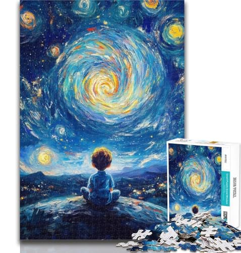 Puzzle für Erwachsene, Der kleine Prinz des Nachthimmels, 1000 Teile, Puzzle für Erwachsene und Jugendliche, Entspannungsspiele, ganze Familie, 26x38cm Puzzle für Erwachsene, Der kleine Prinz des Nachthimmels, 1000 Teile, Puzzle für Erwachsene und Jugendliche, Entspannungsspiele, ganze Familie, 26x38cm von GOIUYTGM