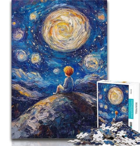 Puzzle für Erwachsene, Der kleine Prinz des Nachthimmels, 1000 Teile, Puzzle für Erwachsene und Jugendliche, Entspannungsspiele, ganze Familie, 26x38cm von GOIUYTGM