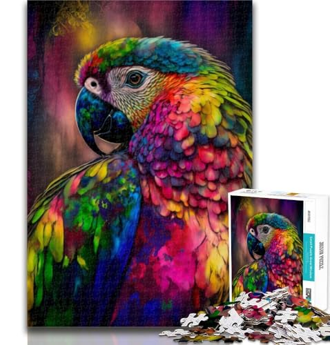 Puzzle für Erwachsene, Fantasie-Papagei, 1000 Puzzles für Teenager, Familienspiel, Stressabbau, schwierige Herausforderung, Wichtelgeschenke, 26x38cm Puzzle für Erwachsene, Fantasie-Papagei, 1000 Puzzles für Teenager, Familienspiel, Stressabbau, schwierige Herausforderung, Wichtelgeschenke, 26x38cm von GOIUYTGM