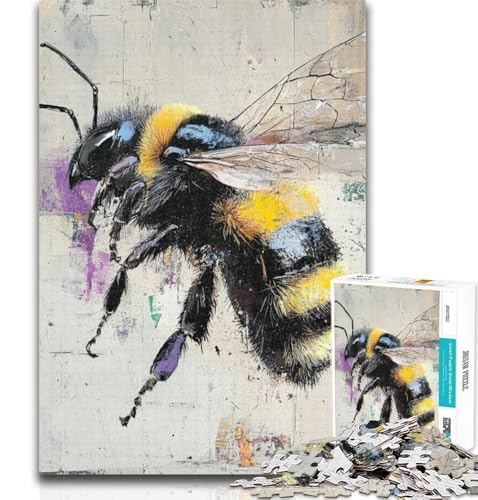 Puzzle für Erwachsene, Fantasy-Bienen-Puzzle für Erwachsene, 1000 Teile, Lernspielzeug und Spiele für Erwachsene und Jugendliche, 26x38cm von GOIUYTGM