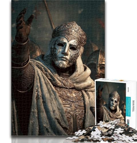 Puzzle für Erwachsene, Fantasy-Ritter, 1000 Teile, für Lernspiele, Herausforderungsspielzeug, einzigartige Heimdekoration und Geschenke, 26x38cm von GOIUYTGM
