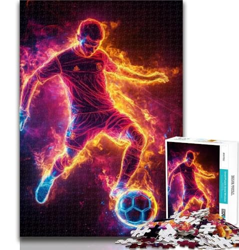 Puzzle für Erwachsene, Fußballsport, 1000 Teile, Puzzle für Erwachsene und Jugendliche, anspruchsvolles Spiel und Familienspiel, Eltern-Kind-Interaktion, 50x75cm Puzzle für Erwachsene, Fußballsport, 1000 Teile, Puzzle für Erwachsene und Jugendliche, anspruchsvolles Spiel und Familienspiel, Eltern-Kind-Interaktion, 50x75cm von GOIUYTGM