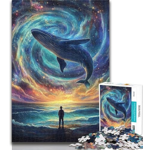 Puzzle für Erwachsene, Galaxie-Wal, 1000 Teile, Spielzeug, Lernspiele, Stressabbau, tolle Geschenke und Spielzeuge, 50x75cm von GOIUYTGM