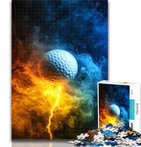 Puzzle für Erwachsene, Golfsport, 1000-teiliges Puzzle für Erwachsene und Jugendliche, Geburtstagsgeschenk, Geschenke, Wandkunst für Kinder ab 14 Jahren, 26x38cm von GOIUYTGM