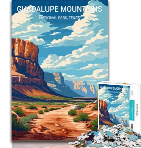 Puzzle für Erwachsene, Guadalupe-Berge, 1000 Teile, Puzzle für Jugendliche und Erwachsene, Lernspiele, Heimdekoration, Geschenk für die ganze Familie, 75x50cm von GOIUYTGM