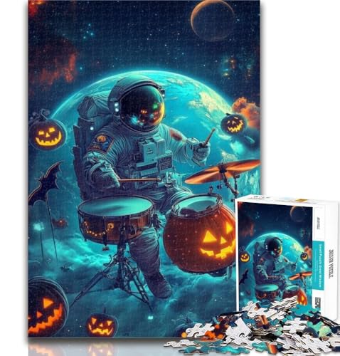 Puzzle für Erwachsene, Halloween-Astronauten-Puzzles für Erwachsene und Jugendliche, 1000 Teile, anspruchsvolles Spiel für die ganze Familie, für Frauen, Geschenke für Männer, 26x38cm Puzzle für Erwachsene, Halloween-Astronauten-Puzzles für Erwachsene und Jugendliche, 1000 Teile, anspruchsvolles Spiel für die ganze Familie, für Frauen, Geschenke für Männer, 26x38cm von GOIUYTGM