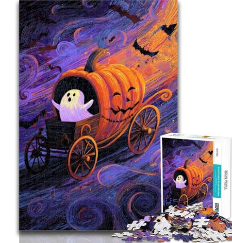 Puzzle für Erwachsene, Halloween-Kürbiskutsche, Puzzle für Erwachsene, 1000 Teile, Familienspiel, Geburtstagsgeschenke Herausforderung, hoher Schwierigkeitsgrad, 26x38cm Puzzle für Erwachsene, Halloween-Kürbiskutsche, Puzzle für Erwachsene, 1000 Teile, Familienspiel, Geburtstagsgeschenke Herausforderung, hoher Schwierigkeitsgrad, 26x38cm von GOIUYTGM