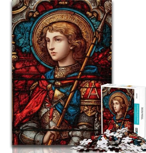 Puzzle für Erwachsene, Heiliges Buntglas, 1000 Teile, Puzzle für Jugendliche, Spielzeug, Lernspiele, Stressabbau, Stärkung der Liebe zwischen Paaren, 50x75cm von GOIUYTGM