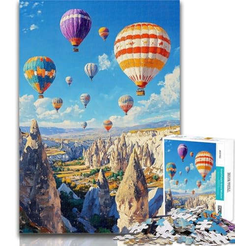 Puzzle für Erwachsene, Heißluftballon, 1000 Teile, Spielzeug, Lernspiele, Stressabbau, tolle Geschenke und Spielzeuge, 50x75cm von GOIUYTGM