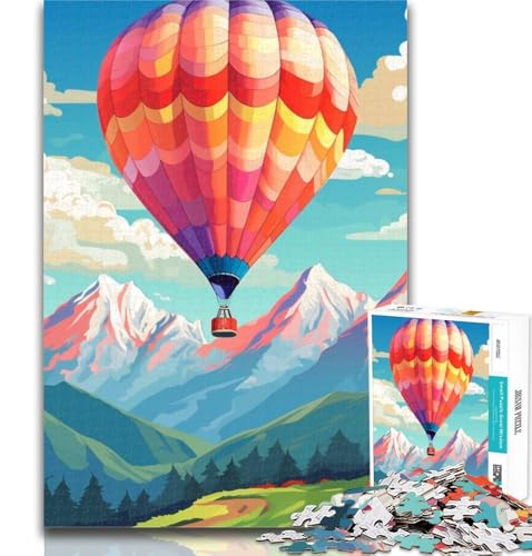 Puzzle für Erwachsene, Heißluftballon mit Bergen, 1000-teiliges Puzzle für Erwachsene, Familienspiel, Geburtstagsgeschenk Herausforderung, hoher Schwierigkeitsgrad, 50x75cm Puzzle für Erwachsene, Heißluftballon mit Bergen, 1000-teiliges Puzzle für Erwachsene, Familienspiel, Geburtstagsgeschenk Herausforderung, hoher Schwierigkeitsgrad, 50x75cm von GOIUYTGM