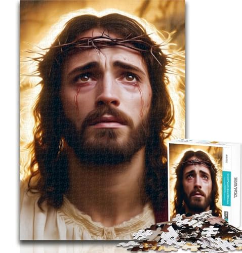 Puzzle für Erwachsene, Jesus-Puzzle, 1000 Teile, für Jugendliche, Spielzeug, Lernspiele, Stressabbau, Wanddekoration, 50x75cm von GOIUYTGM