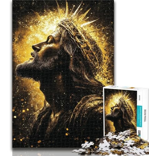 Puzzle für Erwachsene, Jesus-Puzzle für Erwachsene, 1000 Teile, Spielzeug, Lernspiele, Stressabbau, tolle Geschenke und Spielzeuge, 50x75cm von GOIUYTGM