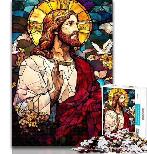 Puzzle für Erwachsene, Jesus-Puzzle für Erwachsene, 1000 Teile, Spielzeug, Lernspiele, Stressabbau, tolle Geschenke und Spielzeuge, 50x75cm von GOIUYTGM