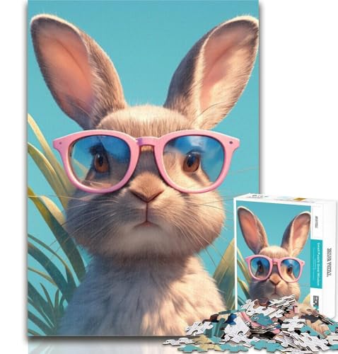 Puzzle für Erwachsene, Kaninchen-Puzzle für Erwachsene, 1000 Teile, pädagogisches Spielzeug zum Stressabbau, tolle Geschenke und Spielzeuge, 50x75cm Puzzle für Erwachsene, Kaninchen-Puzzle für Erwachsene, 1000 Teile, pädagogisches Spielzeug zum Stressabbau, tolle Geschenke und Spielzeuge, 50x75cm von GOIUYTGM