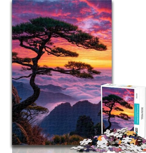 Puzzle für Erwachsene, Kiefer auf dem Gipfel des Berges, 1000 Teile, Puzzle für Erwachsene und Jugendliche, Spielzeug, Lernspiele, Stressabbau, einzigartige Heimdekoration und Geschenke, 50x75cm Puzzle für Erwachsene, Kiefer auf dem Gipfel des Berges, 1000 Teile, Puzzle für Erwachsene und Jugendliche, Spielzeug, Lernspiele, Stressabbau, einzigartige Heimdekoration und Geschenke, 50x75cm von GOIUYTGM