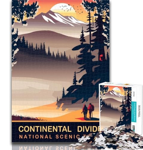 Puzzle für Erwachsene, Kontinentalscheide, 1000 Teile, für Teenager, Geschenke, Geburtstagsgeschenkidee für Erwachsene, Familienspiel und Hobby, 75x50cm Puzzle für Erwachsene, Kontinentalscheide, 1000 Teile, für Teenager, Geschenke, Geburtstagsgeschenkidee für Erwachsene, Familienspiel und Hobby, 75x50cm von GOIUYTGM