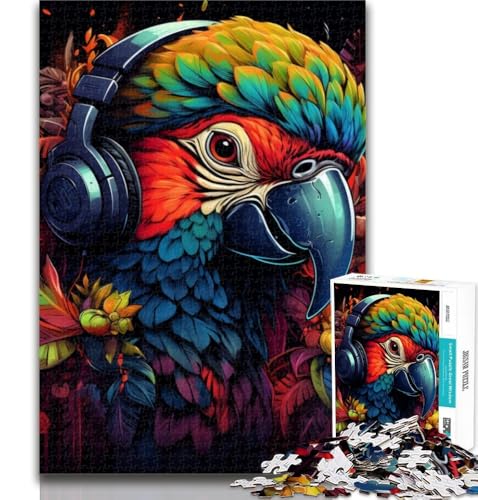 Puzzle für Erwachsene, Kunst, Papagei, Puzzle 1000 Teile, für Teenager, Geschenke, Familienspiele, Weihnachtsgeburtstagsgeschenke, 75x50cm Puzzle für Erwachsene, Kunst, Papagei, Puzzle 1000 Teile, für Teenager, Geschenke, Familienspiele, Weihnachtsgeburtstagsgeschenke, 75x50cm von GOIUYTGM