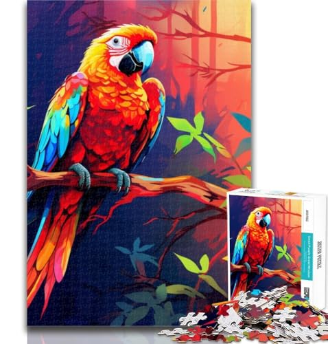 Puzzle für Erwachsene, Kunst, Papagei, Puzzle 1000 Teile, für Teenager, Geschenke, Familienspiele, Weihnachtsgeburtstagsgeschenke, 75x50cm Puzzle für Erwachsene, Kunst, Papagei, Puzzle 1000 Teile, für Teenager, Geschenke, Familienspiele, Weihnachtsgeburtstagsgeschenke, 75x50cm von GOIUYTGM