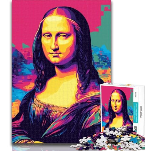 Puzzle für Erwachsene, Mona Lisa, 1000 Teile, für Erwachsene, Spielzeug, Lernspiele, Stressabbau, Eltern-Kind-Interaktion, 50x75cm von GOIUYTGM