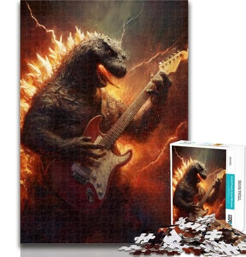 Puzzle für Erwachsene, Monster spielt Gitarre, 1000 Teile, Puzzle für Erwachsene, interessanter Stressabbau, Eltern-Kind-Interaktion, 50x75cm Puzzle für Erwachsene, Monster spielt Gitarre, 1000 Teile, Puzzle für Erwachsene, interessanter Stressabbau, Eltern-Kind-Interaktion, 50x75cm von GOIUYTGM