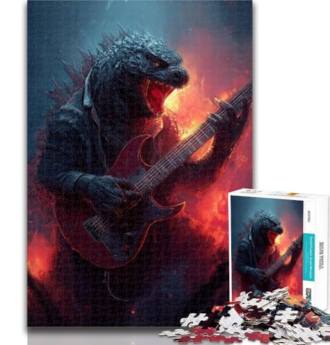 Puzzle für Erwachsene, Monster spielt Gitarre, Puzzle für Erwachsene, 1000 Teile, für Alter 14+, unmögliches Spiel, Erwachsene und Jugendliche, 26x38cm Puzzle für Erwachsene, Monster spielt Gitarre, Puzzle für Erwachsene, 1000 Teile, für Alter 14+, unmögliches Spiel, Erwachsene und Jugendliche, 26x38cm von GOIUYTGM