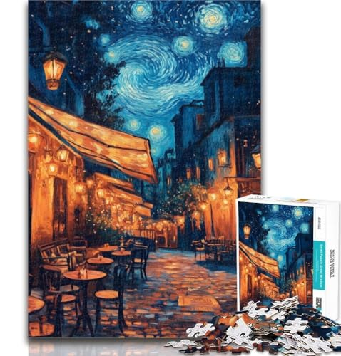 Puzzle für Erwachsene, Nachthimmel, Straßenpuzzle für Erwachsene und Jugendliche, 1000 Teile, für Lernspiele, Herausforderungsspielzeug, einzigartige Heimdekoration und Geschenke, 26x38cm von GOIUYTGM