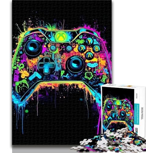 Puzzle für Erwachsene, Neon-Spiele, 1000 Teile, Puzzle für Erwachsene und Jugendliche, anspruchsvolles Spiel und Familienspiel, Eltern-Kind-Interaktion, 50x75cm von GOIUYTGM