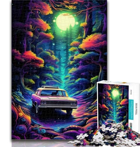 Puzzle für Erwachsene, Neonauto in der Natur, Puzzle für Erwachsene, 1000 Teile, Lernspielzeug und Spiele für Erwachsene und Jugendliche, 50x75cm Puzzle für Erwachsene, Neonauto in der Natur, Puzzle für Erwachsene, 1000 Teile, Lernspielzeug und Spiele für Erwachsene und Jugendliche, 50x75cm von GOIUYTGM