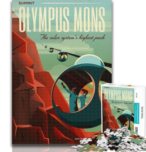 Puzzle für Erwachsene, Olympus Mons, 1000 Teile, Geschenk für Teenager, Lernspiel, Herausforderungsspielzeug für Frauen und Männer, 75x50cm Puzzle für Erwachsene, Olympus Mons, 1000 Teile, Geschenk für Teenager, Lernspiel, Herausforderungsspielzeug für Frauen und Männer, 75x50cm von GOIUYTGM