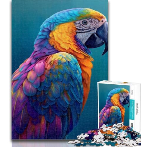 Puzzle für Erwachsene, Papagei, 1000 Teile, Geschenk für Erwachsene, Denksportspiel, Wanddekoration, einzigartige Geburtstags, 26x38cm Puzzle für Erwachsene, Papagei, 1000 Teile, Geschenk für Erwachsene, Denksportspiel, Wanddekoration, einzigartige Geburtstags, 26x38cm von GOIUYTGM