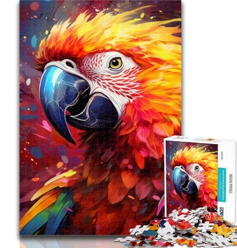 Puzzle für Erwachsene, Papageien-Puzzle für Teenager, 1000 Teile, anspruchsvolles Spiel für die ganze Familie, für Frauen, Geschenke für Männer, 26x38cm von GOIUYTGM