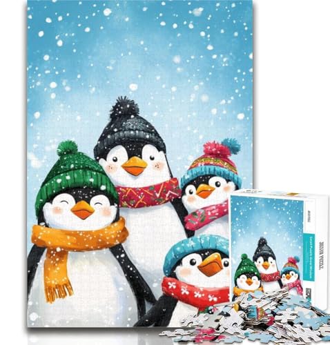 Puzzle für Erwachsene, Pinguine im Winter, Puzzle für Erwachsene, 1000 Teile, Lernspielzeug und Spiele für Erwachsene und Jugendliche, 50x75cm Puzzle für Erwachsene, Pinguine im Winter, Puzzle für Erwachsene, 1000 Teile, Lernspielzeug und Spiele für Erwachsene und Jugendliche, 50x75cm von GOIUYTGM