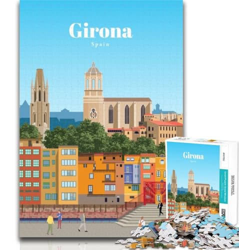 Puzzle für Erwachsene, Reise nach Girona, 1000 Teile, für Teenager, anspruchsvolles Spiel und Familienspiel, Eltern-Kind-Interaktion, 75x50cm Puzzle für Erwachsene, Reise nach Girona, 1000 Teile, für Teenager, anspruchsvolles Spiel und Familienspiel, Eltern-Kind-Interaktion, 75x50cm von GOIUYTGM