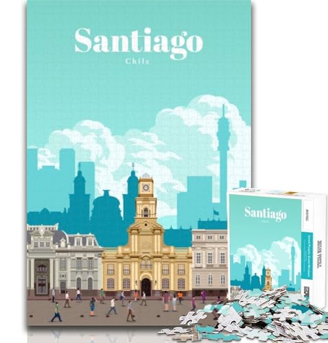Puzzle für Erwachsene, Reise nach Santiago, 1000 Teile, für Teenager, anspruchsvolles Spiel und Familienspiel, Eltern-Kind-Interaktion, 26x38cm Puzzle für Erwachsene, Reise nach Santiago, 1000 Teile, für Teenager, anspruchsvolles Spiel und Familienspiel, Eltern-Kind-Interaktion, 26x38cm von GOIUYTGM