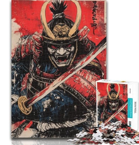 Puzzle für Erwachsene, Samurai-Puzzle für Erwachsene, 1000 Teile, Spielzeug, Lernspiele, Stressabbau, tolle Geschenke und Spielzeuge, 50x75cm von GOIUYTGM