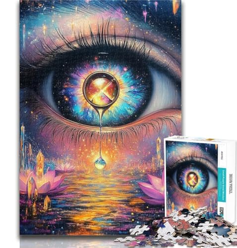 Puzzle für Erwachsene, Sanduhr in den Augen, Puzzle für Erwachsene, 1000 Teile, Familienspiel, Geburtstagsgeschenke Herausforderung, hoher Schwierigkeitsgrad, 26x38cm Puzzle für Erwachsene, Sanduhr in den Augen, Puzzle für Erwachsene, 1000 Teile, Familienspiel, Geburtstagsgeschenke Herausforderung, hoher Schwierigkeitsgrad, 26x38cm von GOIUYTGM