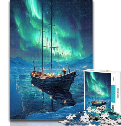 Puzzle für Erwachsene, Segeln unter der Aurora, 1000 Teile, Puzzle für Jugendliche und Erwachsene, Lernspielzeug, ganze Familie, 26x38cm Puzzle für Erwachsene, Segeln unter der Aurora, 1000 Teile, Puzzle für Jugendliche und Erwachsene, Lernspielzeug, ganze Familie, 26x38cm von GOIUYTGM