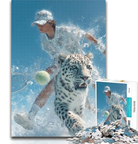 Puzzle für Erwachsene, Tennisspieler, 1000 Teile, Puzzle für Erwachsene, Lernspiel für Geburtstag, Weihnachten, ab 14 Jahren, 50x75cm von GOIUYTGM